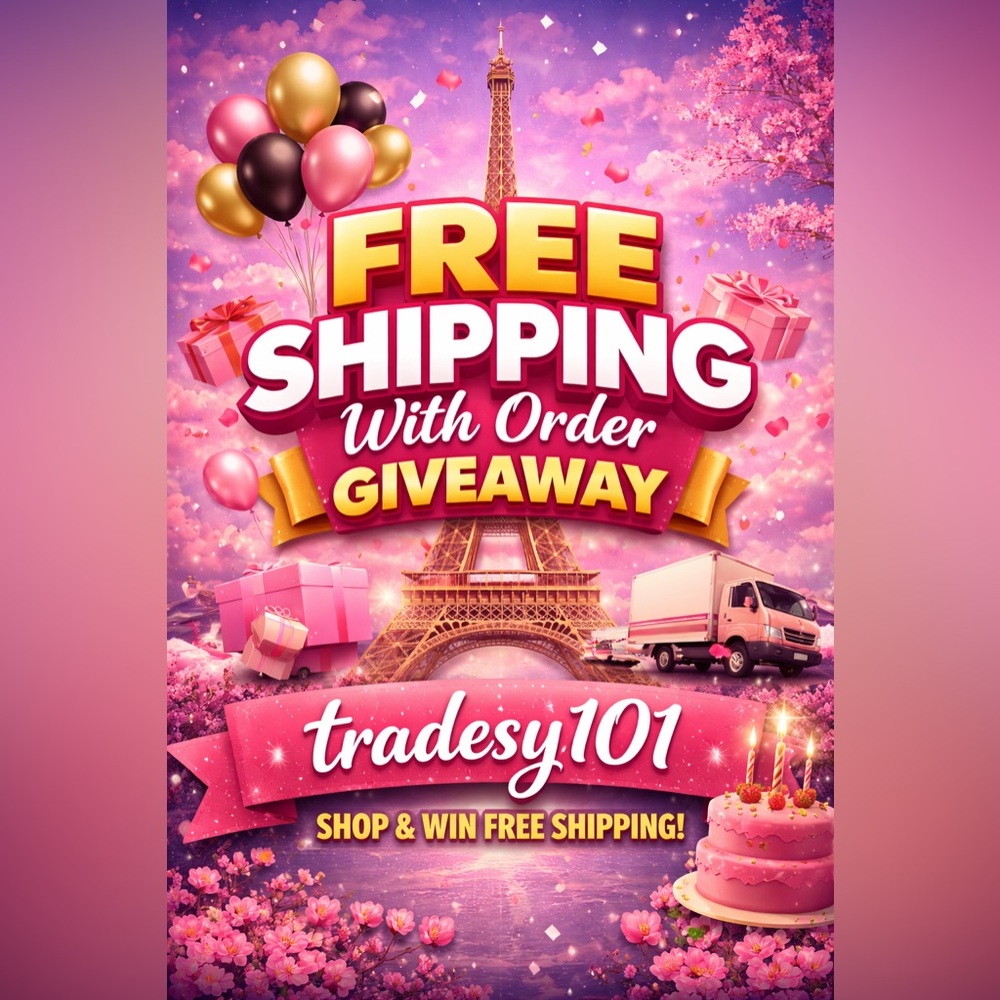 Birthday 🎂 Giveaways, free shipping with order !!